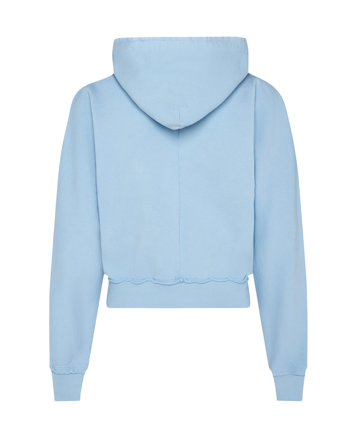 Women's Irongate Cropped Batwing Zip Hoodie - Baby Blue