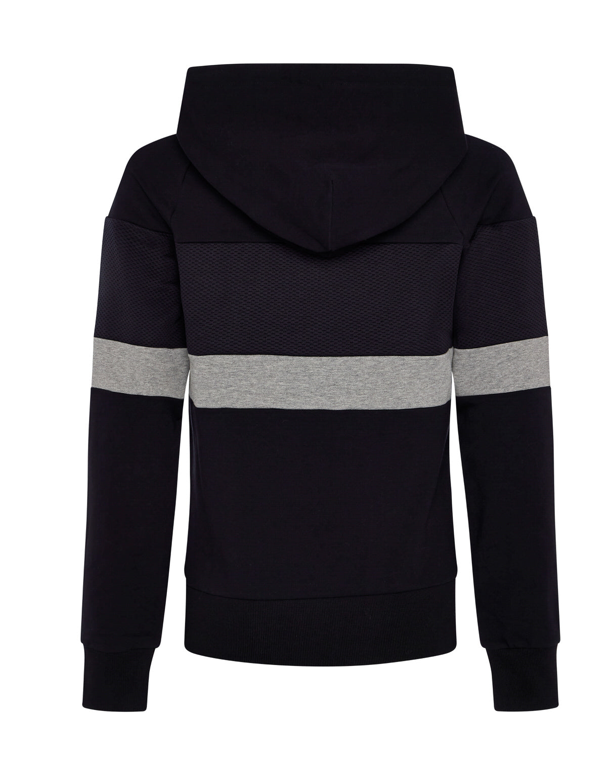 Women's Decoded Mesh Panel Hoodie - Black/Grey/White