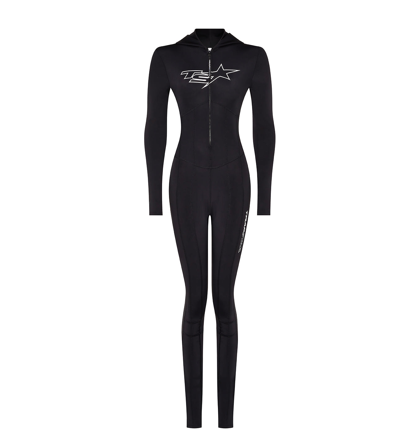 Women’s TS Star Bodysuit - Black/White