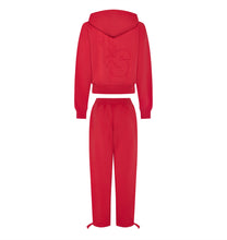 Load image into Gallery viewer, Women’s TS-Star Zip Up Track Top - Red