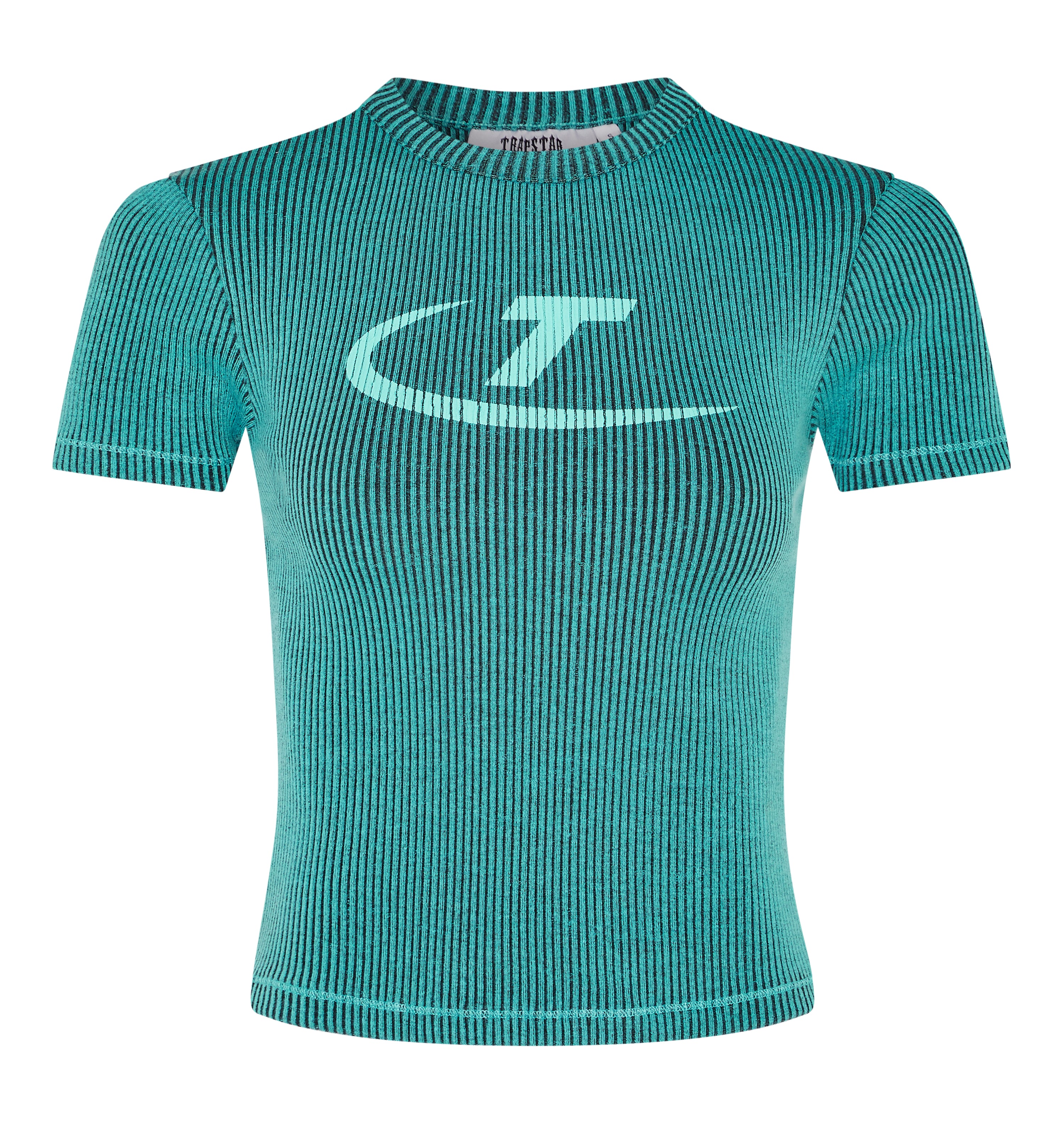 Women's Two Tone Rib Tee - Teal