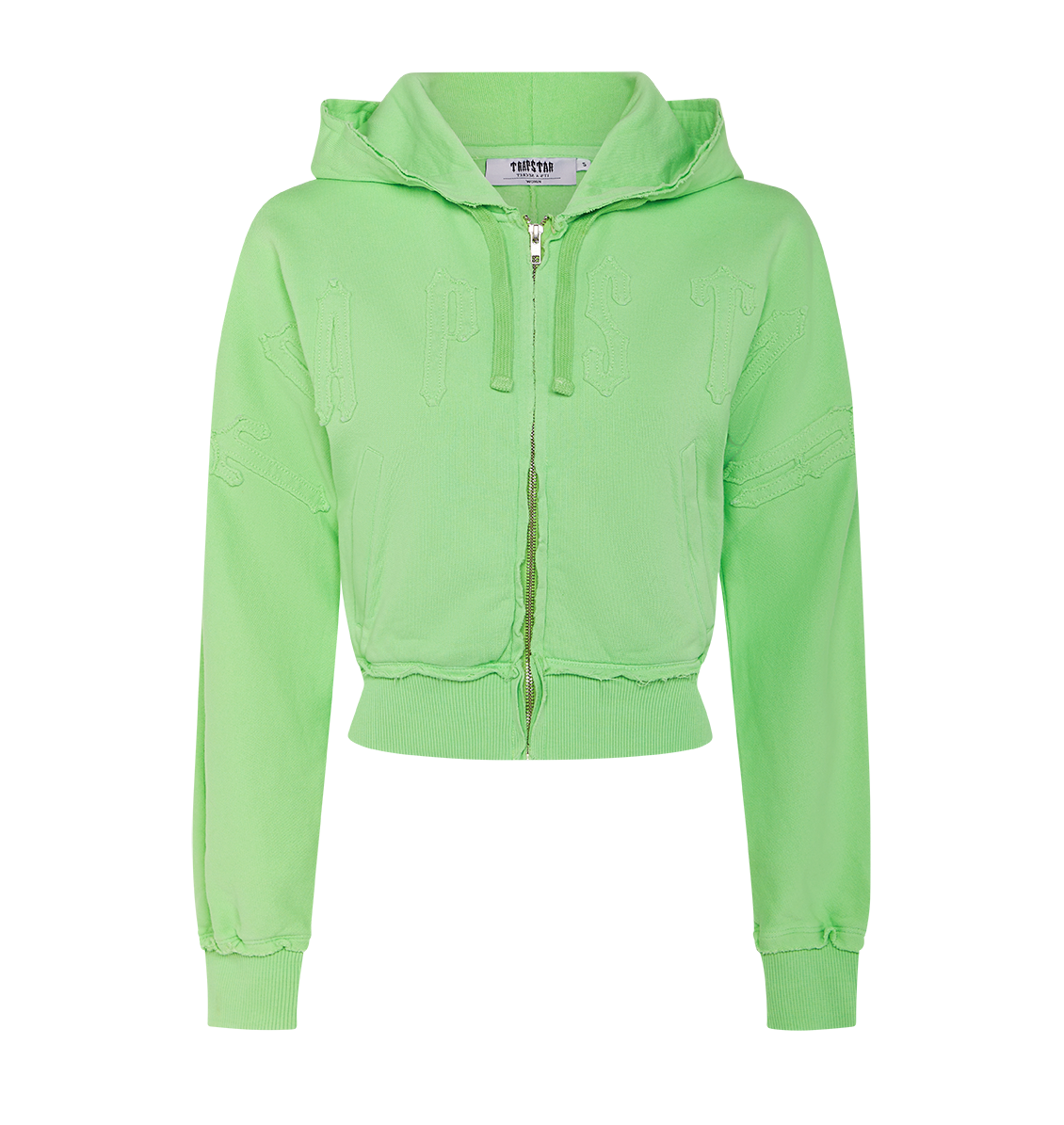 Women's Irongate Cropped Batwing Zip Hoodie - Green