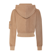Load image into Gallery viewer, Women&#39;s Construct Batwing Hoodie - Iced Coffee