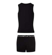 Load image into Gallery viewer, Women&#39;s Script Racer Vest - Black