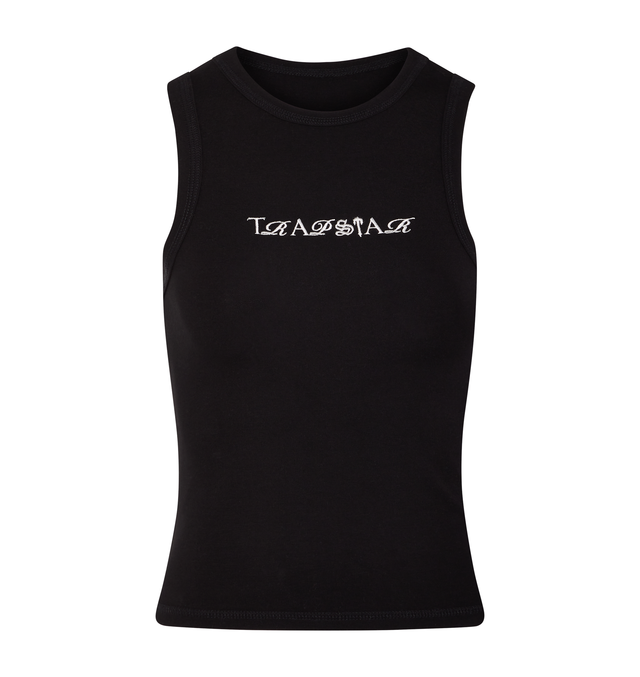 Women's Script Racer Vest - Black