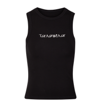 Load image into Gallery viewer, Women&#39;s Script Racer Vest - Black