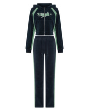 Load image into Gallery viewer, Women’s TS-Star Velour Hoodie - Green