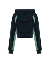 Load image into Gallery viewer, Women’s TS-Star Velour Hoodie - Green