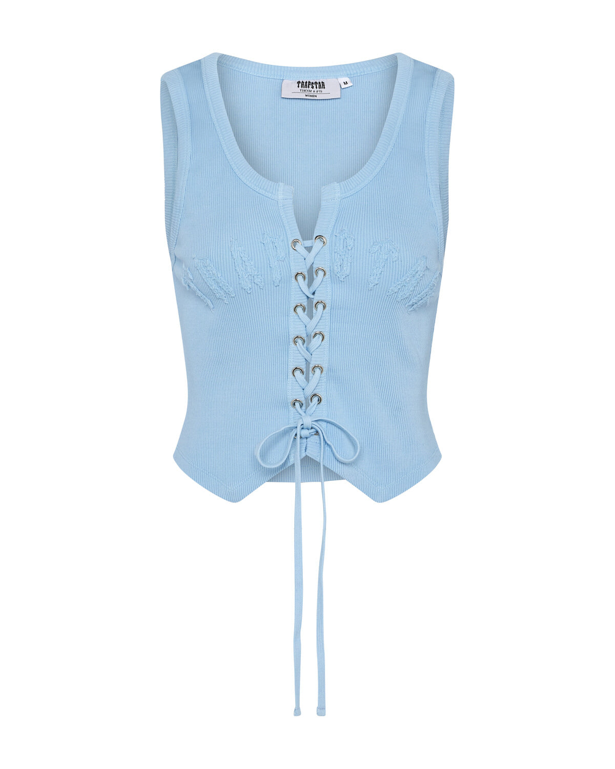 Trapstar Women's Irongate Lace Up Vest - Baby Blue