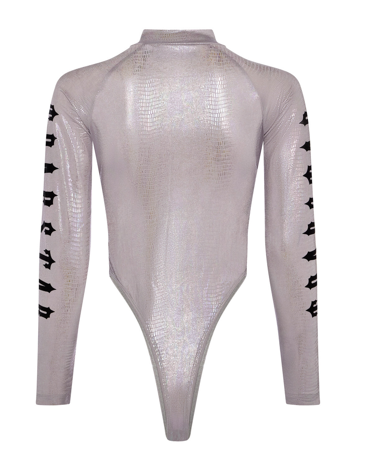 Women's Irongate Zipped Bodysuit - Silver