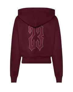 Women’s Mesh Irongate Arch Hoodie - Burgundy