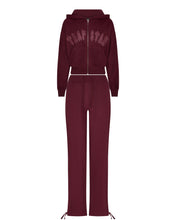 Load image into Gallery viewer, Women’s Mesh Irongate Arch Joggers - Burgundy