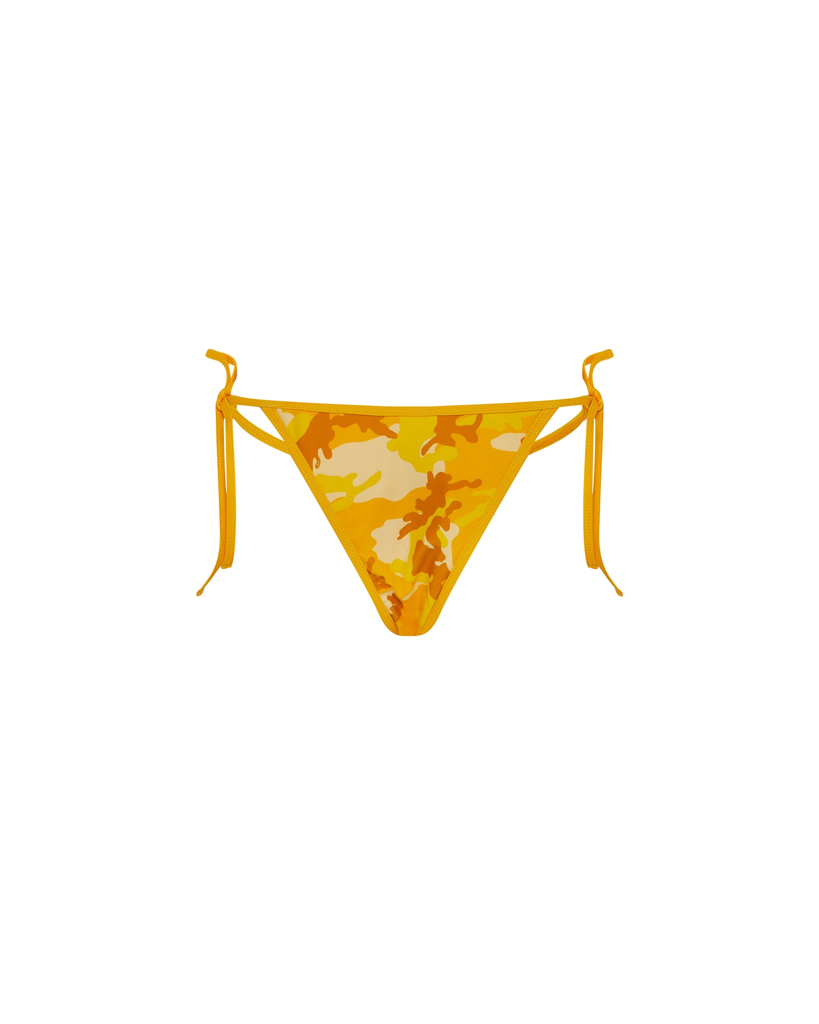 Womens Hyperdrive Bikini Tie Side Bottoms - Yellow Camo