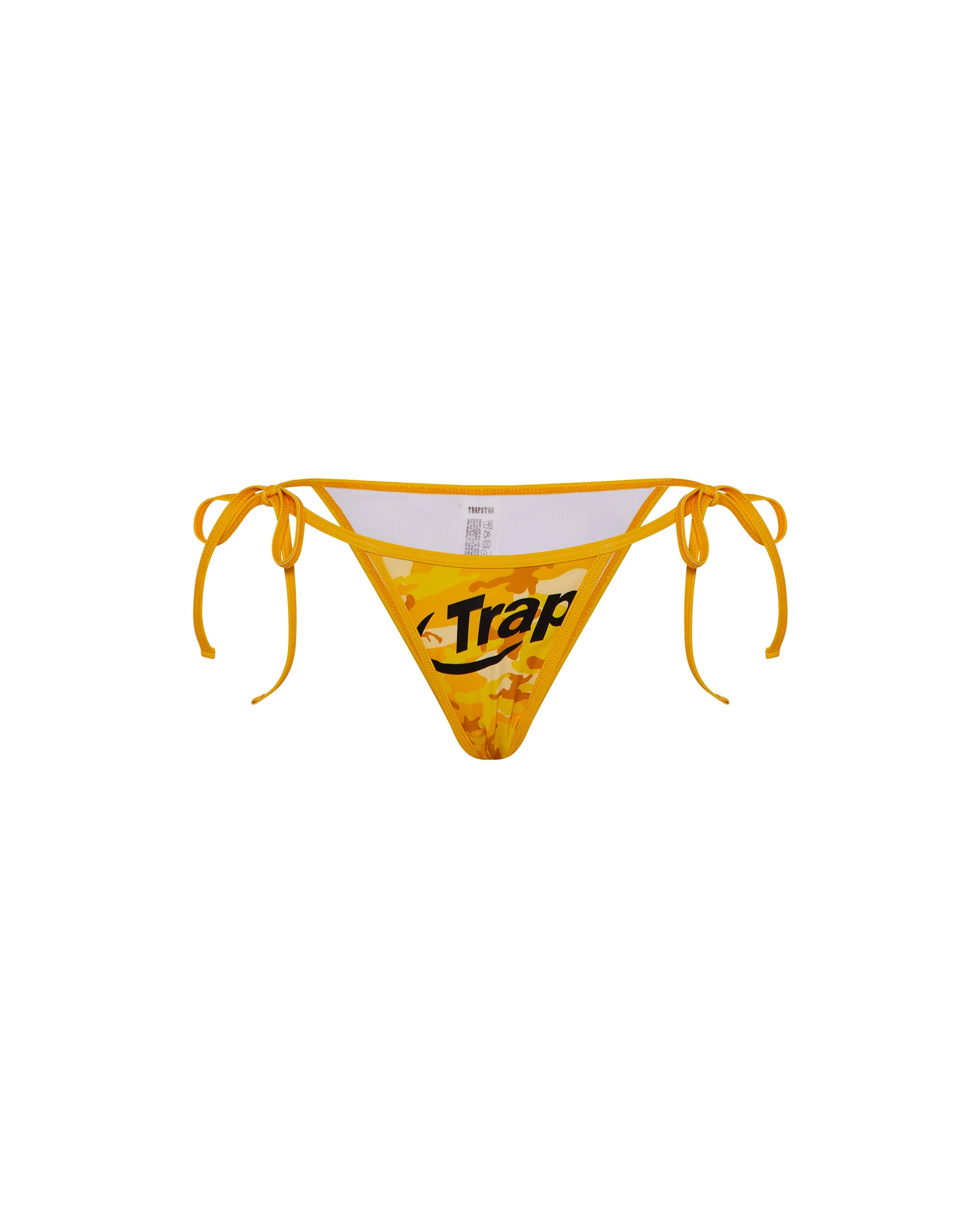 Hyperdrive Bikini Tie Side Bottoms - Yellow Camo