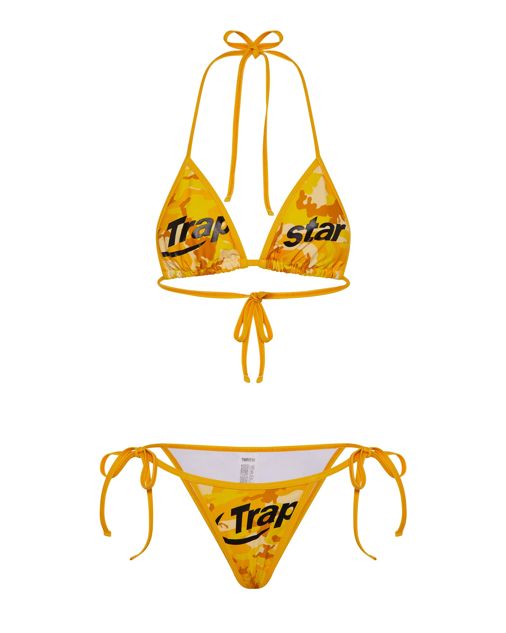 Women's Hyperdrive Bikini Top - Yellow Camo