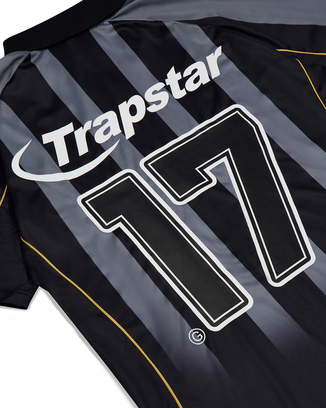 Hyperdrive Striped Football Jersey - Black