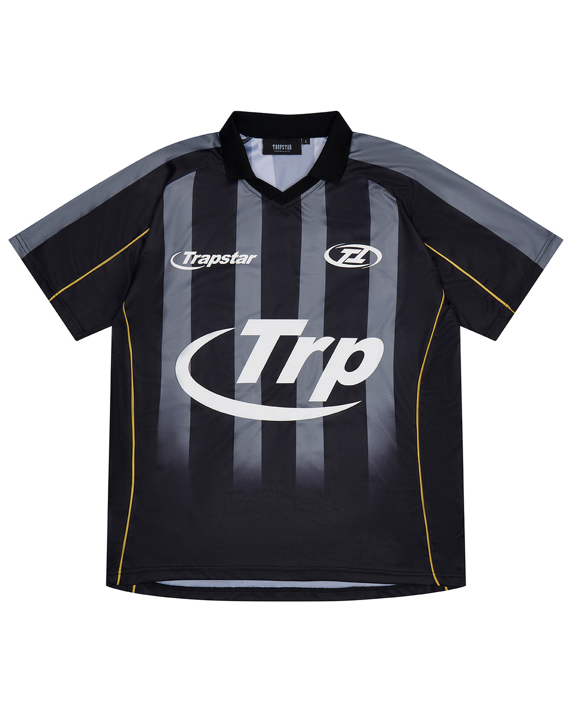 Hyperdrive Striped Football Jersey - Black