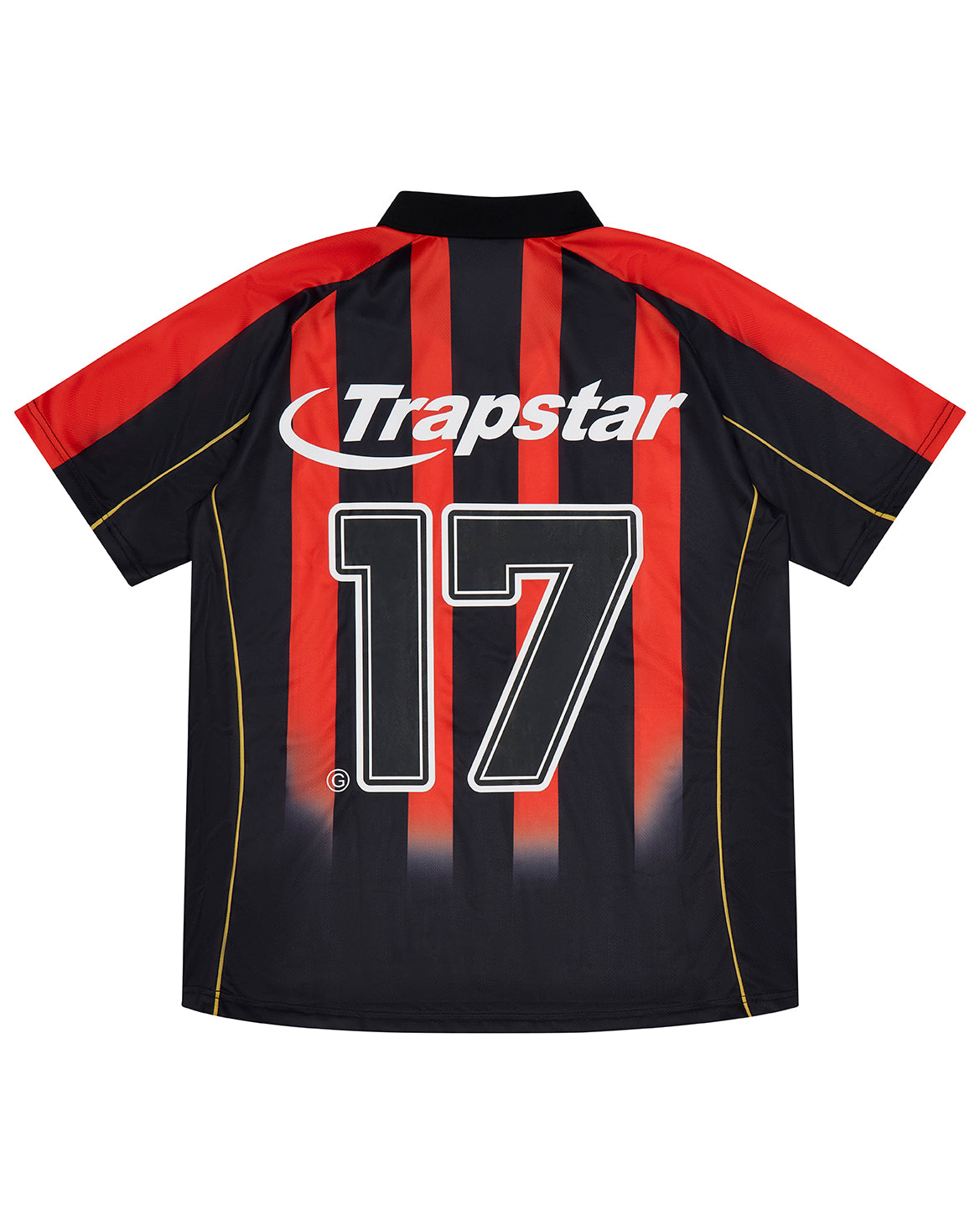 Hyperdrive Striped Football Jersey - Black/Red