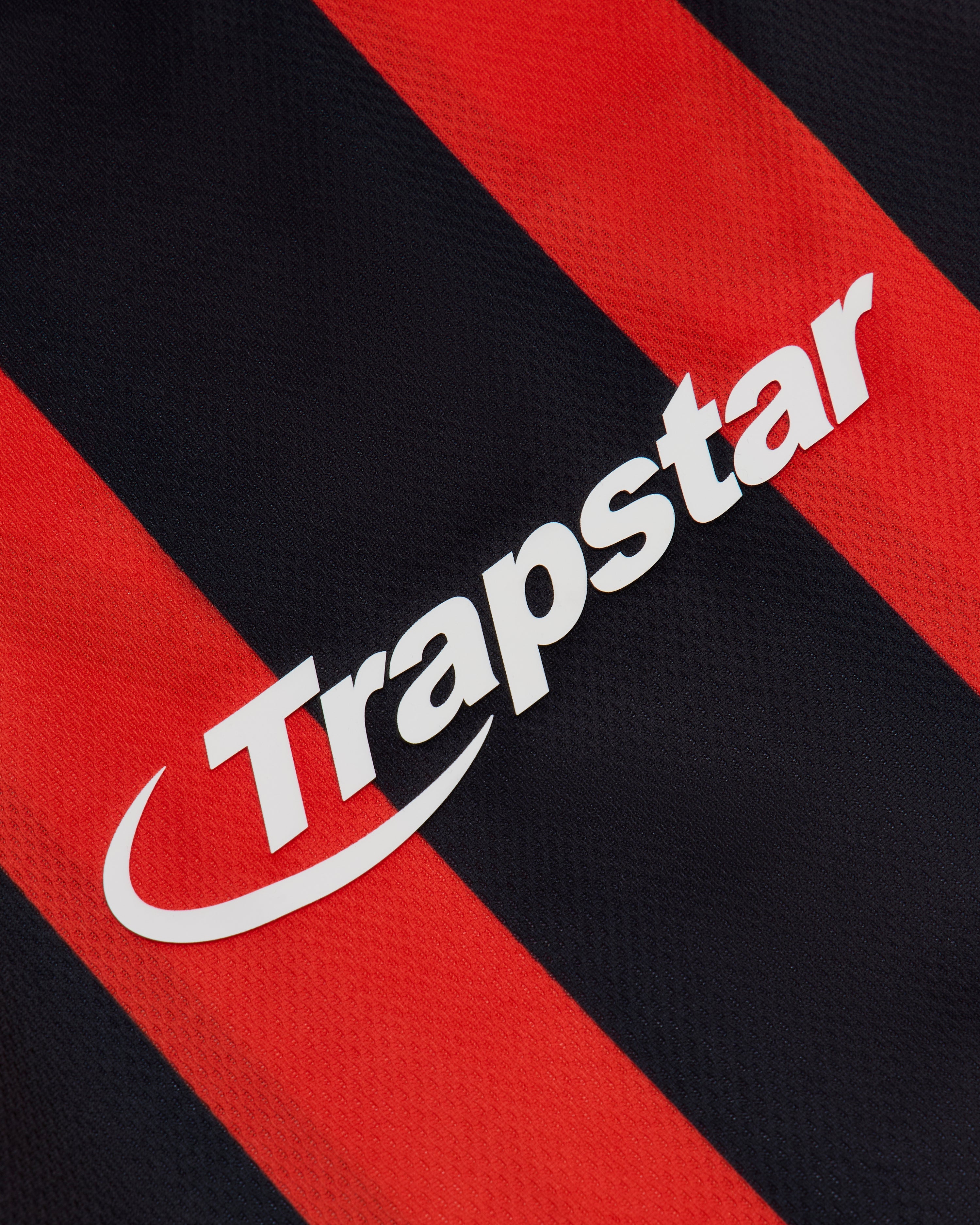 Hyperdrive Striped Football Jersey - Black/Red