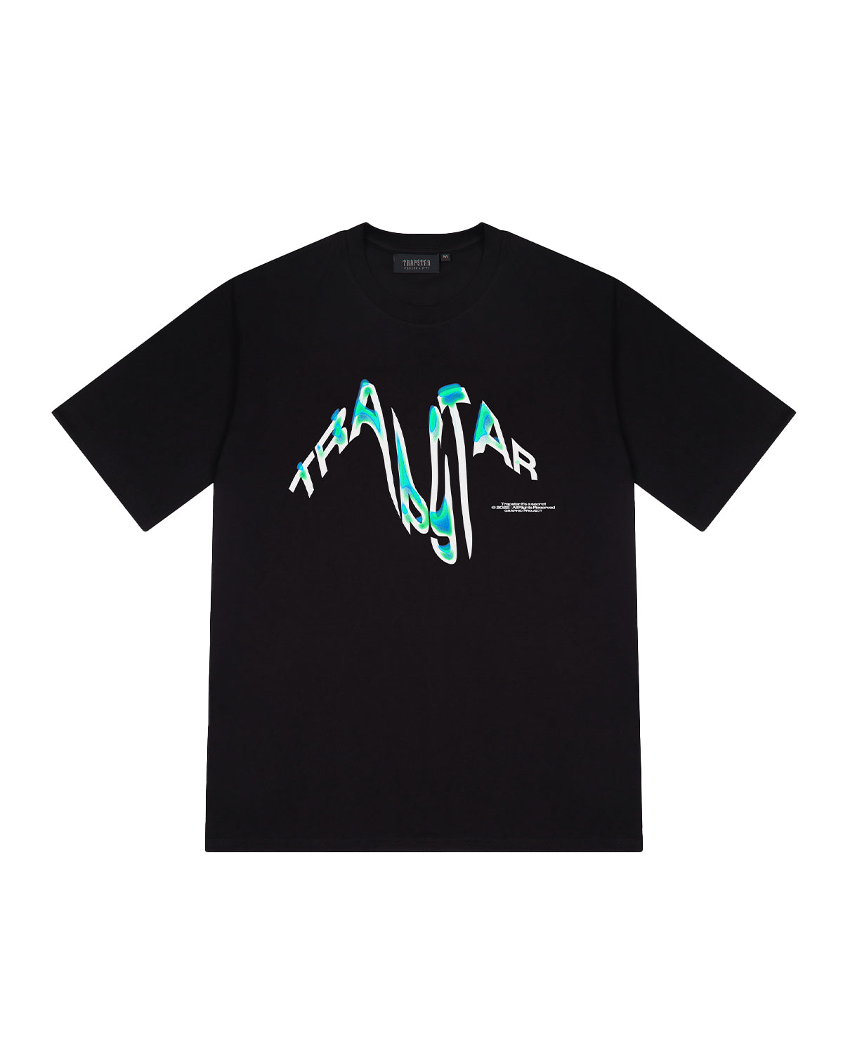 *PRE ORDER* Trapstar Distortion Tee - Black/Teal