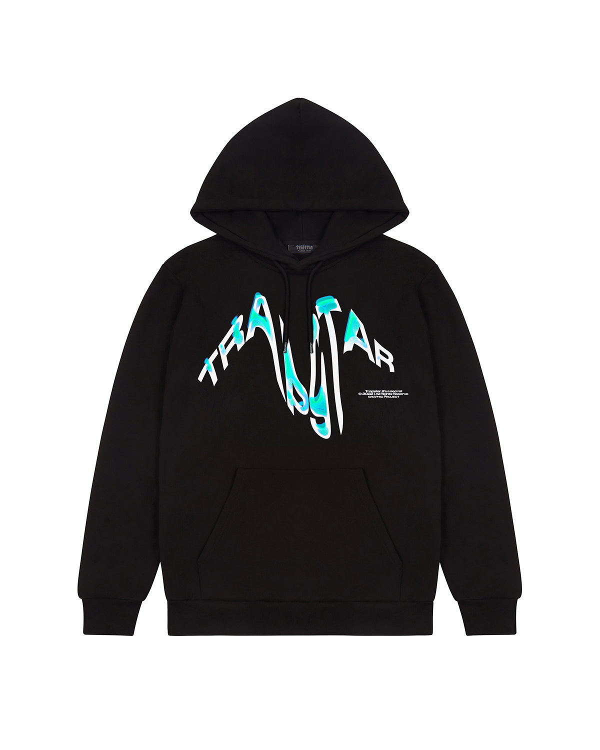 *PRE ORDER* Trapstar Distortion Hoodie - Black/Teal