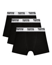Load image into Gallery viewer, 3 Pack Boxer Short - Black with White Waistband