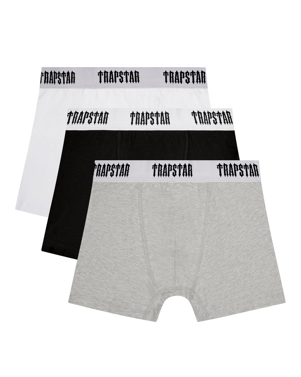 Trapstar 3 Pack Boxer Short - Black/ White/ Grey