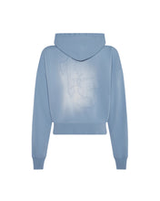 Load image into Gallery viewer, Women&#39;s TS Star Applique Hoodie - Denim Wash