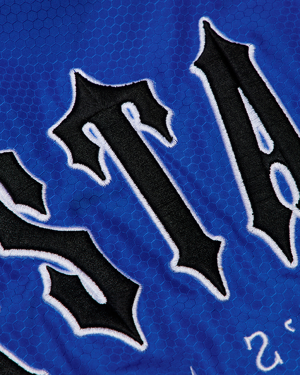 Silicone Badge Windbreaker - Blue Gradient