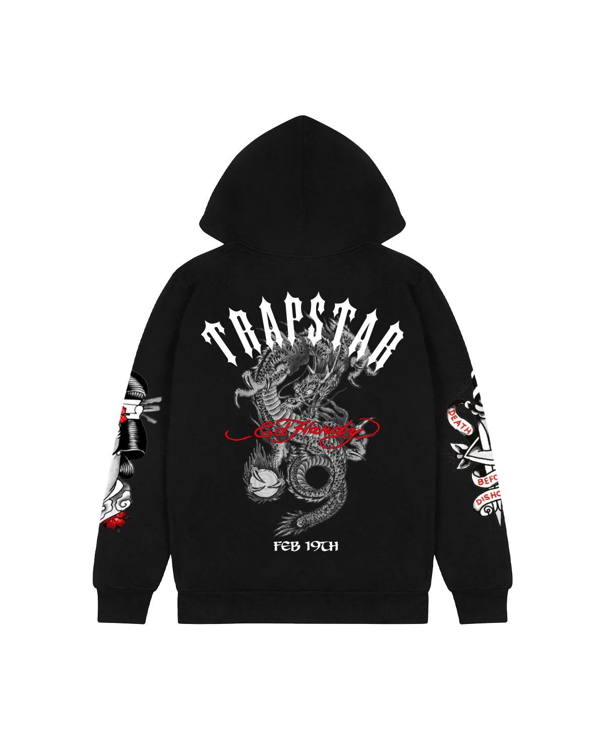 Trapstar x Ed Hardy AOW Hoodie - Black