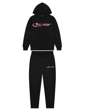 Hyperdrive Chrome Hoodie Tracksuit - Black/Infrared