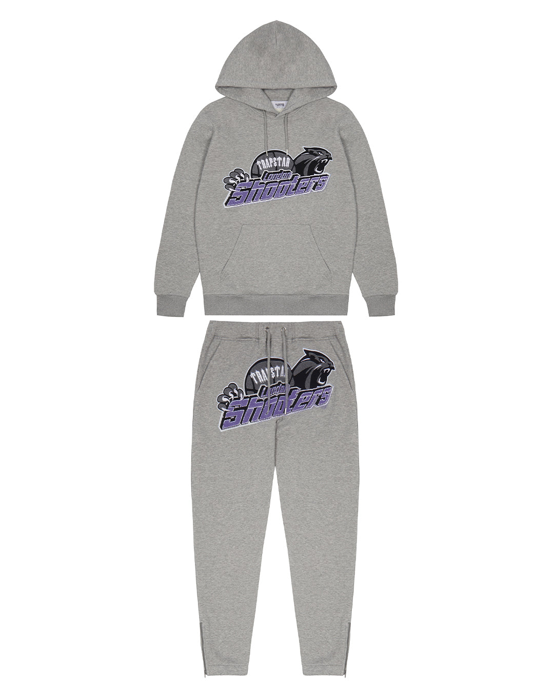 Trapstar Shooters Hooded Tracksuit - Grey/Purple