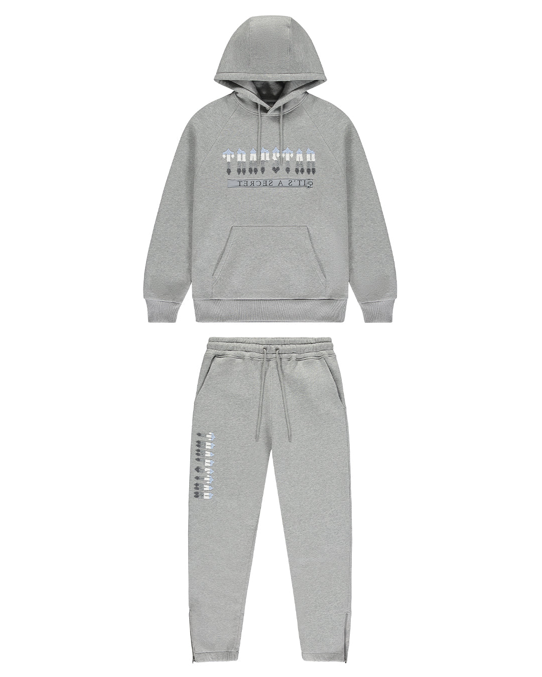 Chenille Decoded 2.0 Hoodie Tracksuit - Grey/Ice Blue