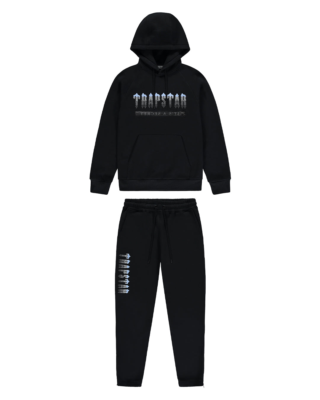Chenille Decoded 2.0 Hoodie Tracksuit - Black/Ice Blue