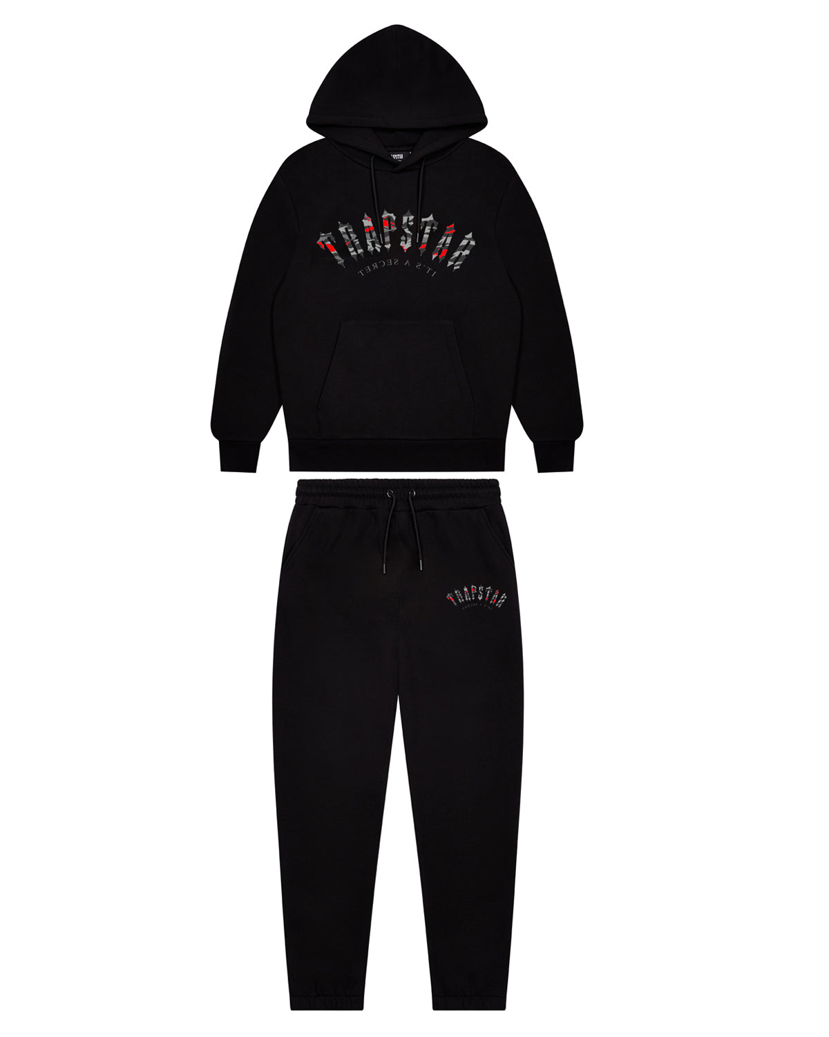 Irongate Arch Camo Tracksuit - Black/Infrared