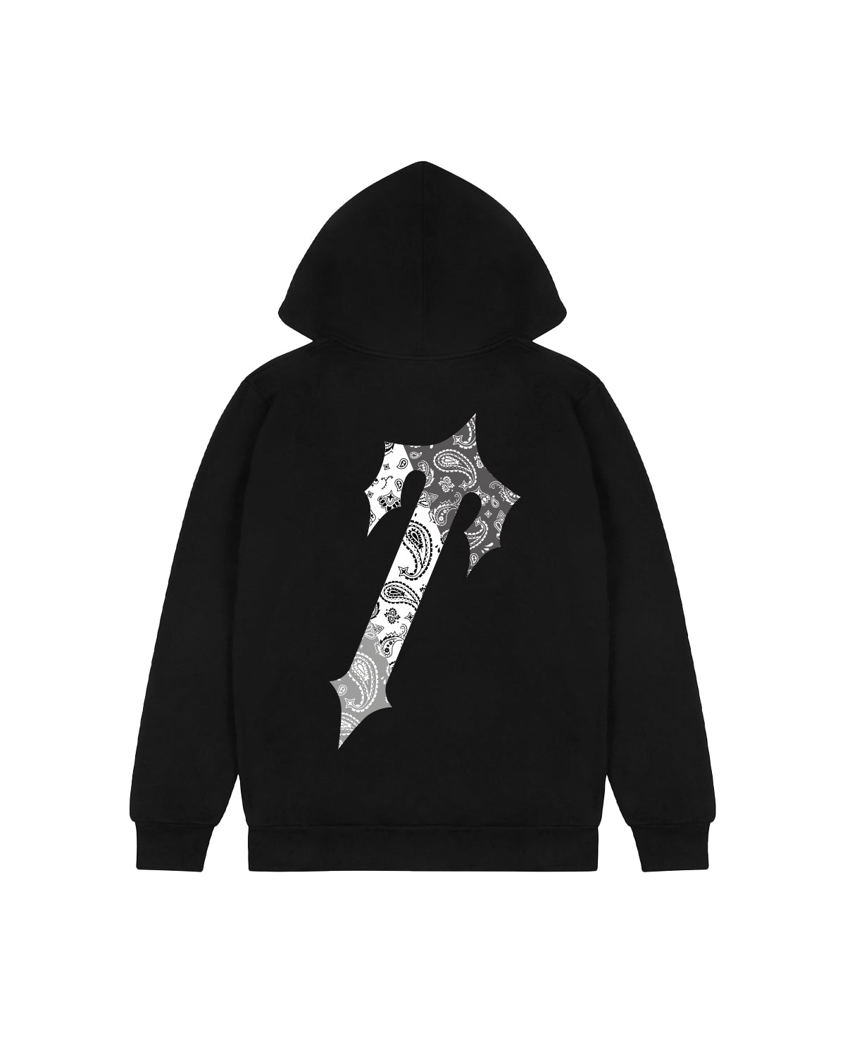 Trapstar Decoded Paisley Monochrome Edition Hoodie - Black