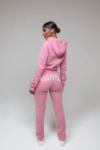Women's Irongate Chenille Slim Fit Track Bottoms - Pink