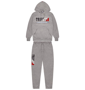 Chenille Decoded 2.0 Hooded Tracksuit - Grey/Red