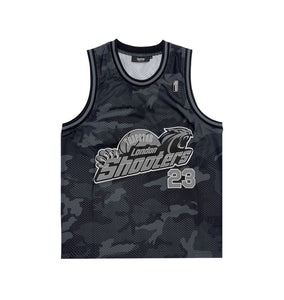 Shooters SS23 Basketball Vest - Black Camo