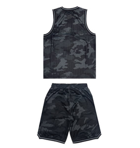 Shooters SS23 Basketball Shorts - Black Camo