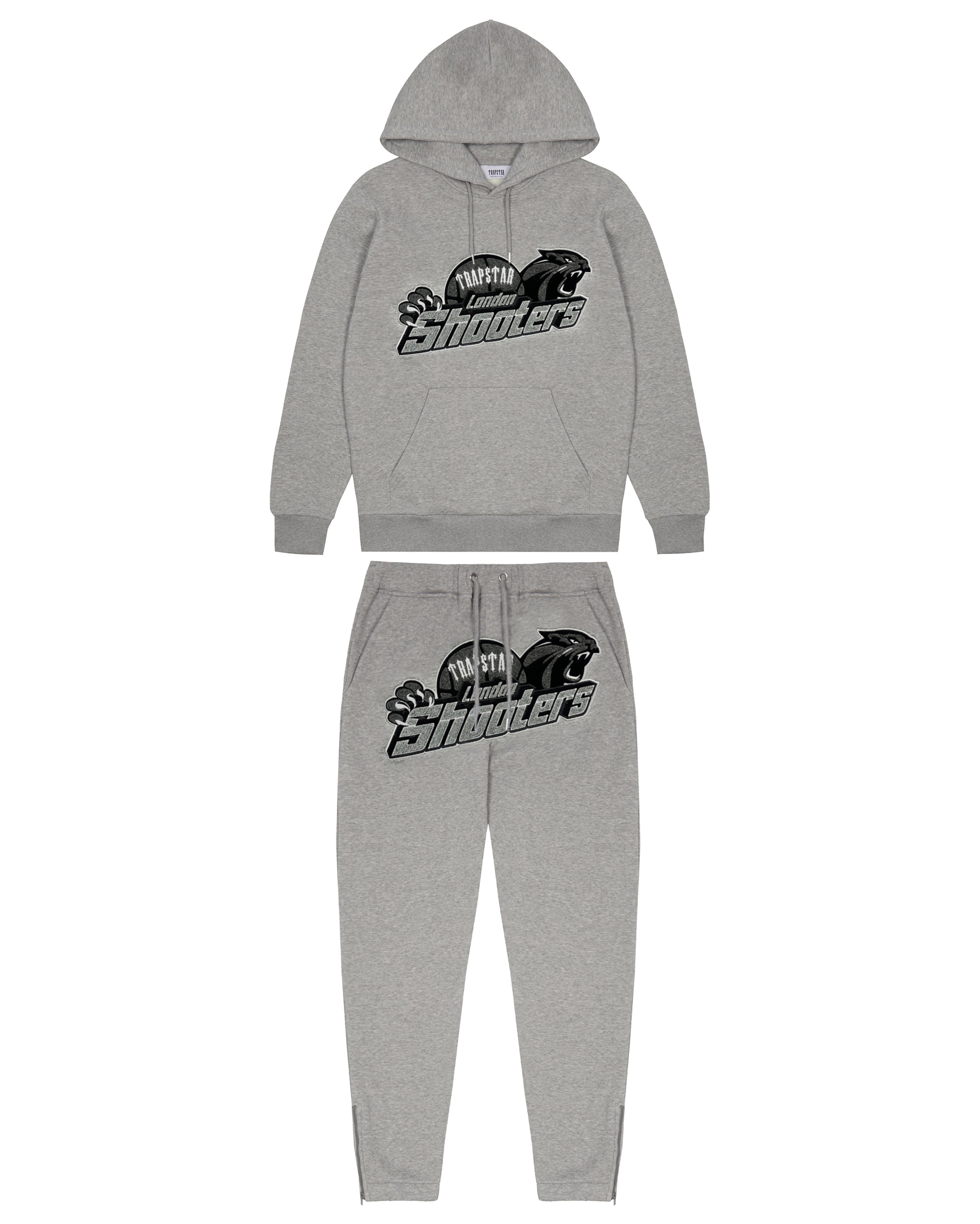 PRE ORDER Shooters Hoodie Tracksuit - Grey Monochrome Edition