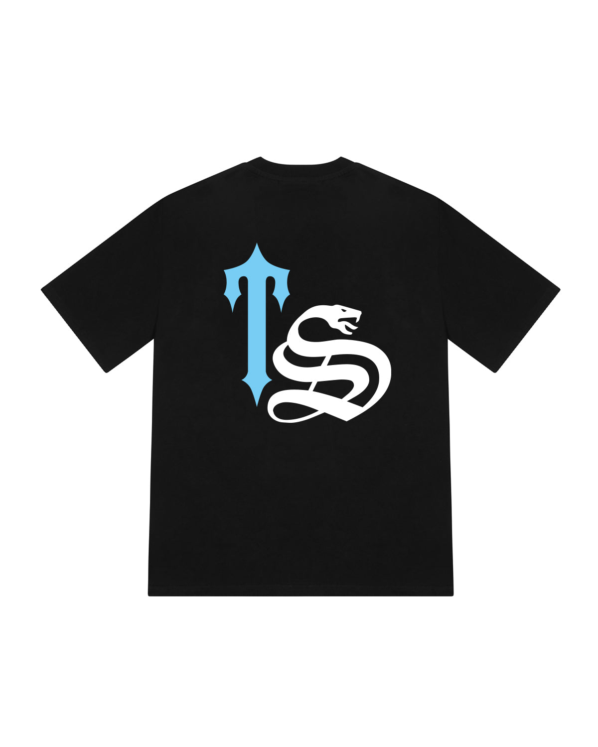 Script Tee  - Black/Teal