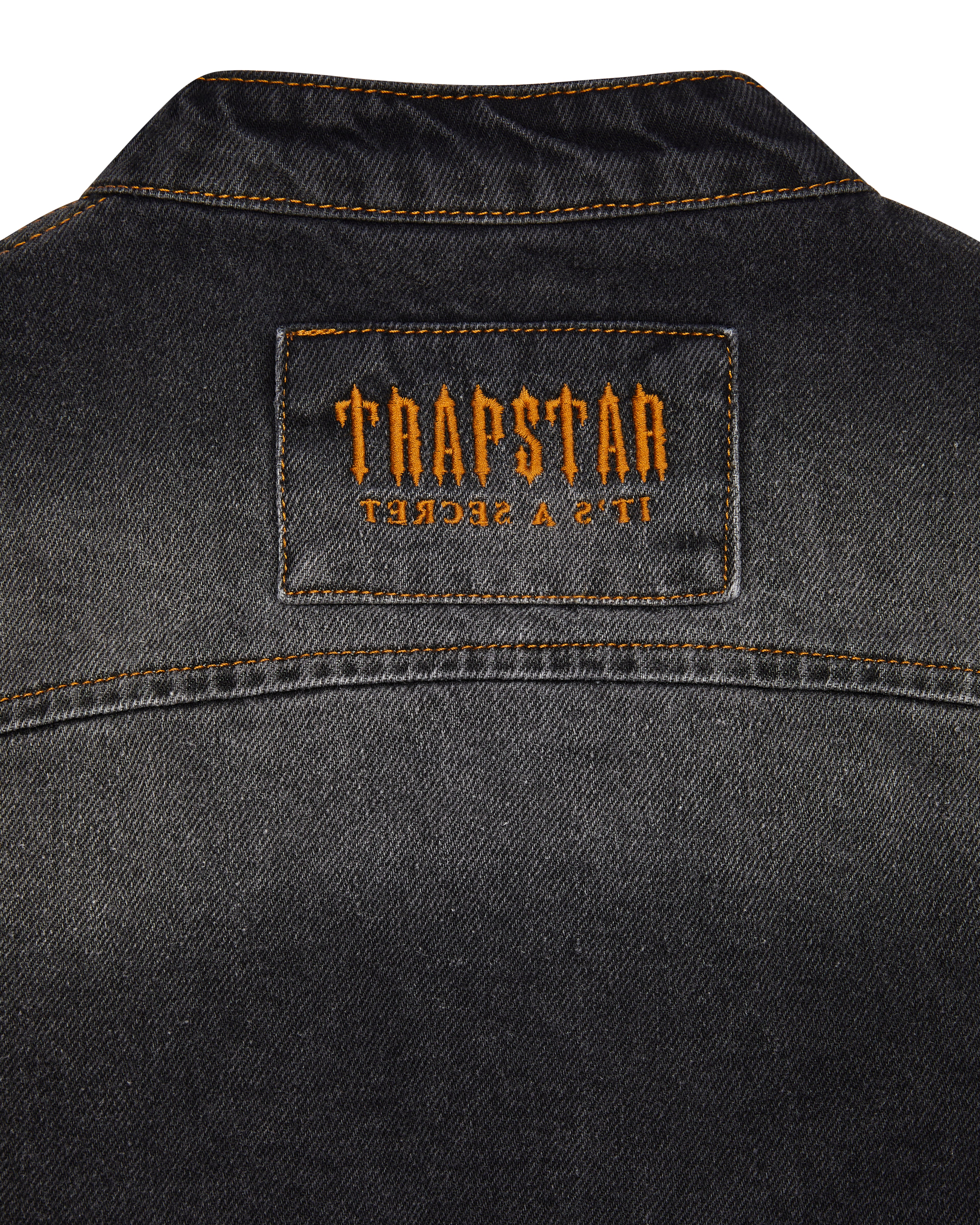 Trapstar Irongate T Panel Denim Jacket - Washed Black