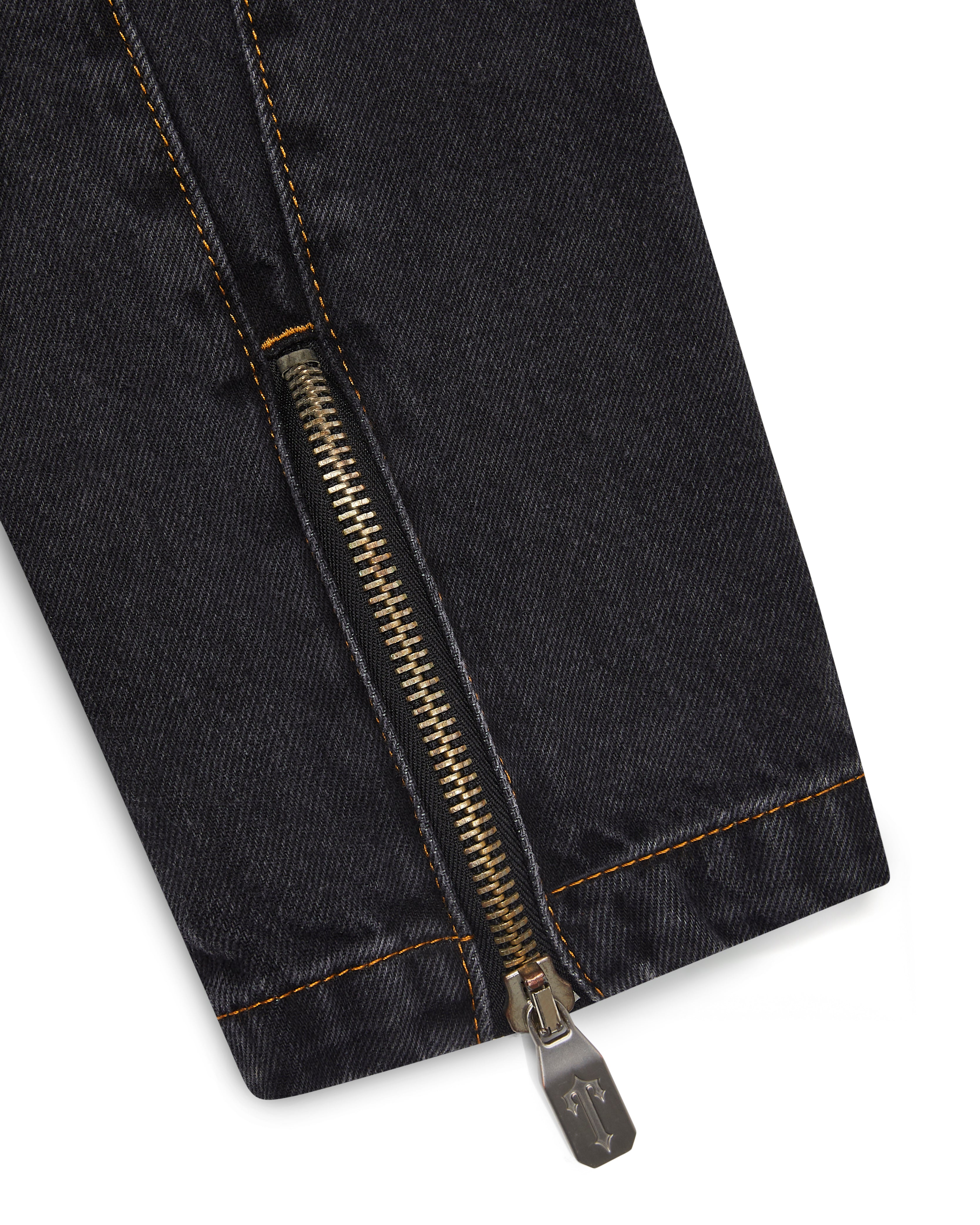 Trapstar Irongate T Panel Denim Jacket - Washed Black