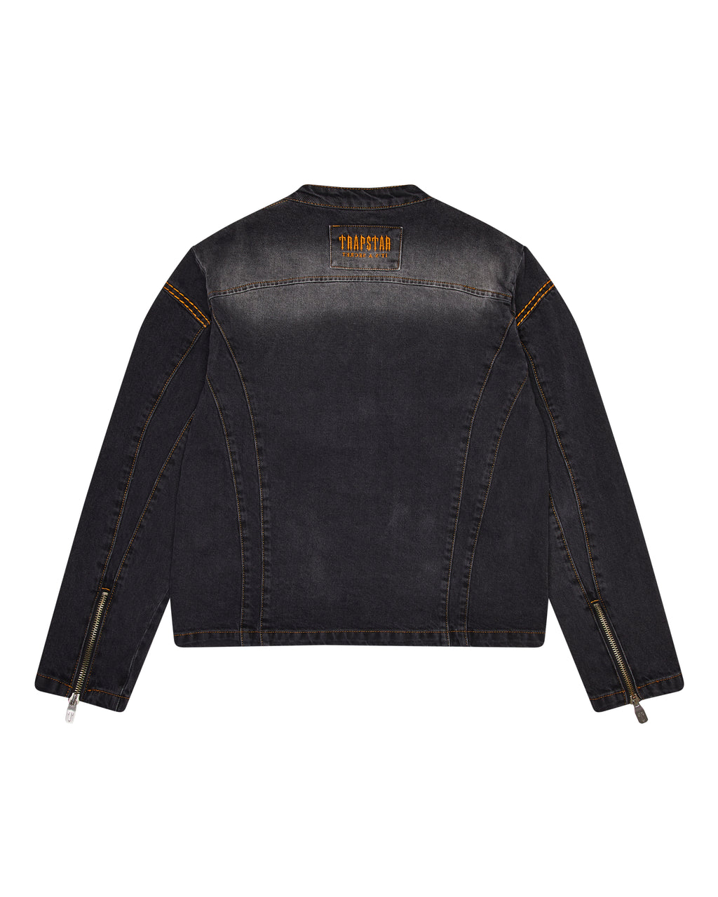 Trapstar Irongate T Panel Denim Jacket - Washed Black