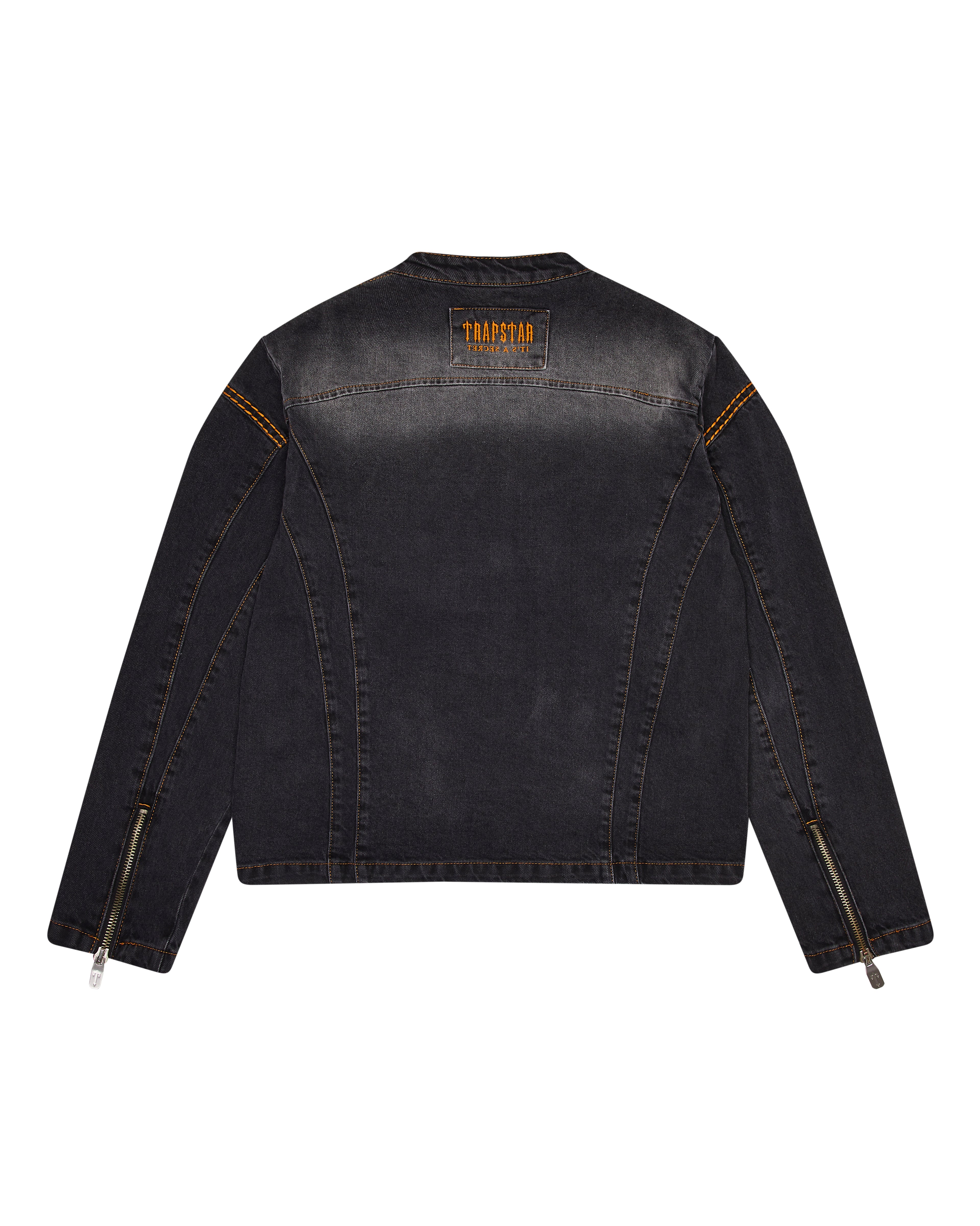 Trapstar Irongate T Panel Denim Jacket - Washed Black