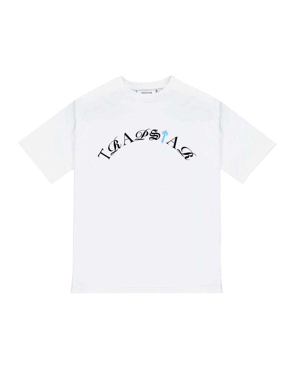 Script Tee  - White/Teal