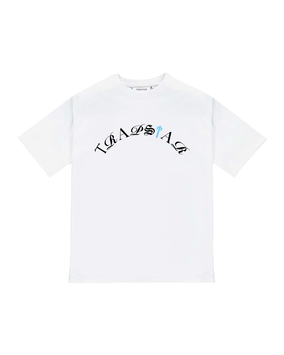 Script Tee  - White/Teal