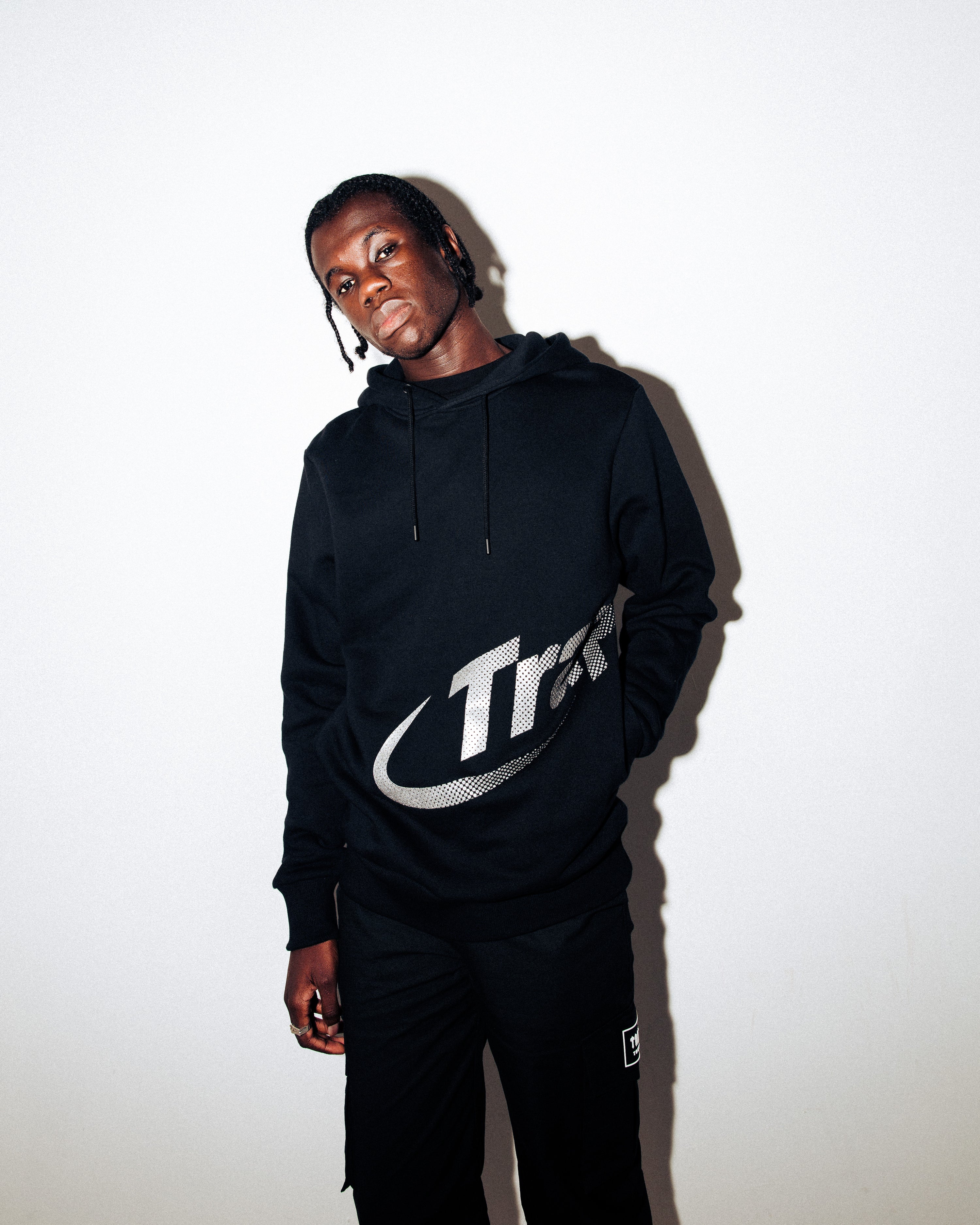 Hyperdrive Wrap Hoodie Black/Silver Trapstar London