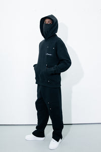 Hyperdrive Reinforced Rivet Joggers  - Black